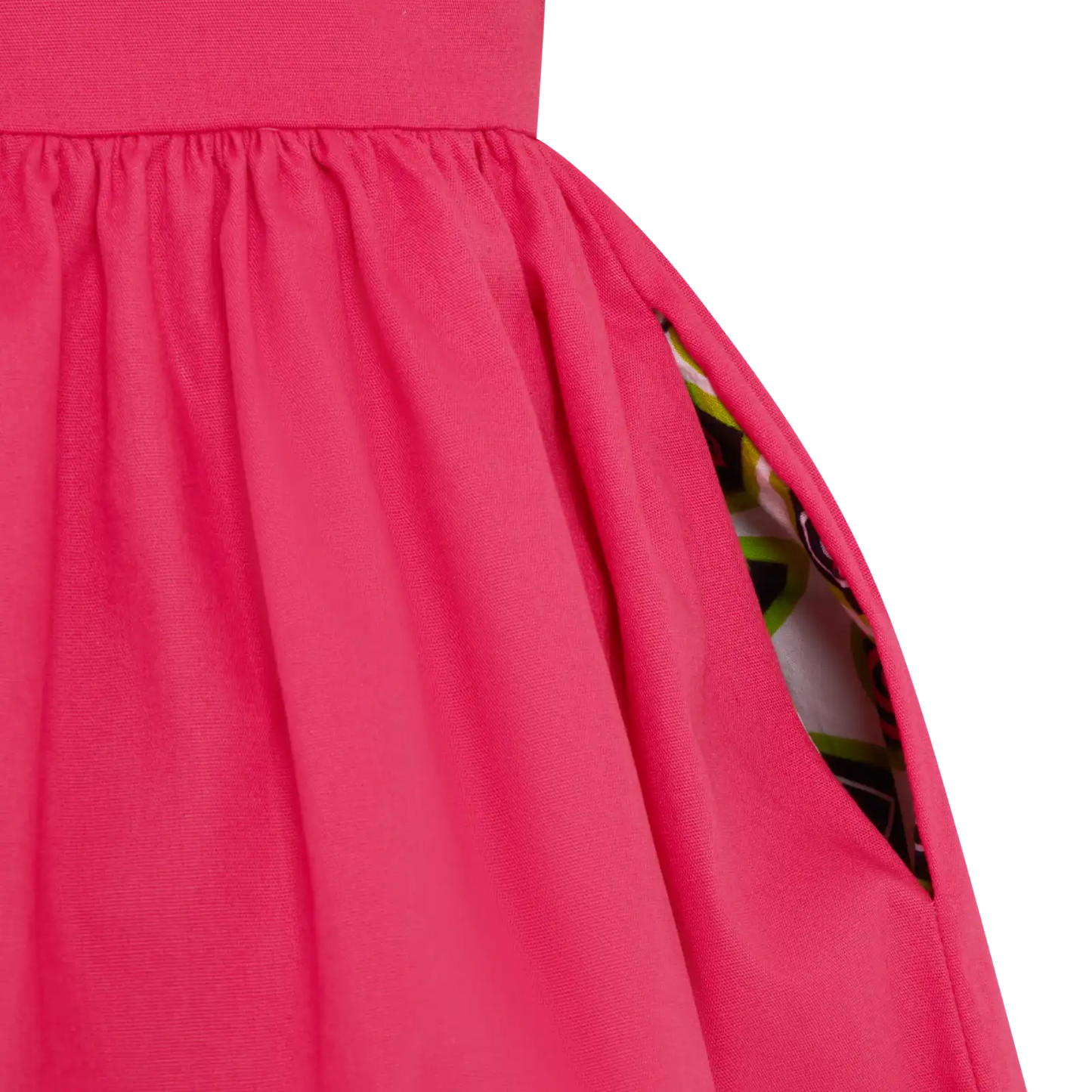 ABIGAIL Midikleid - Pink/Tropfen