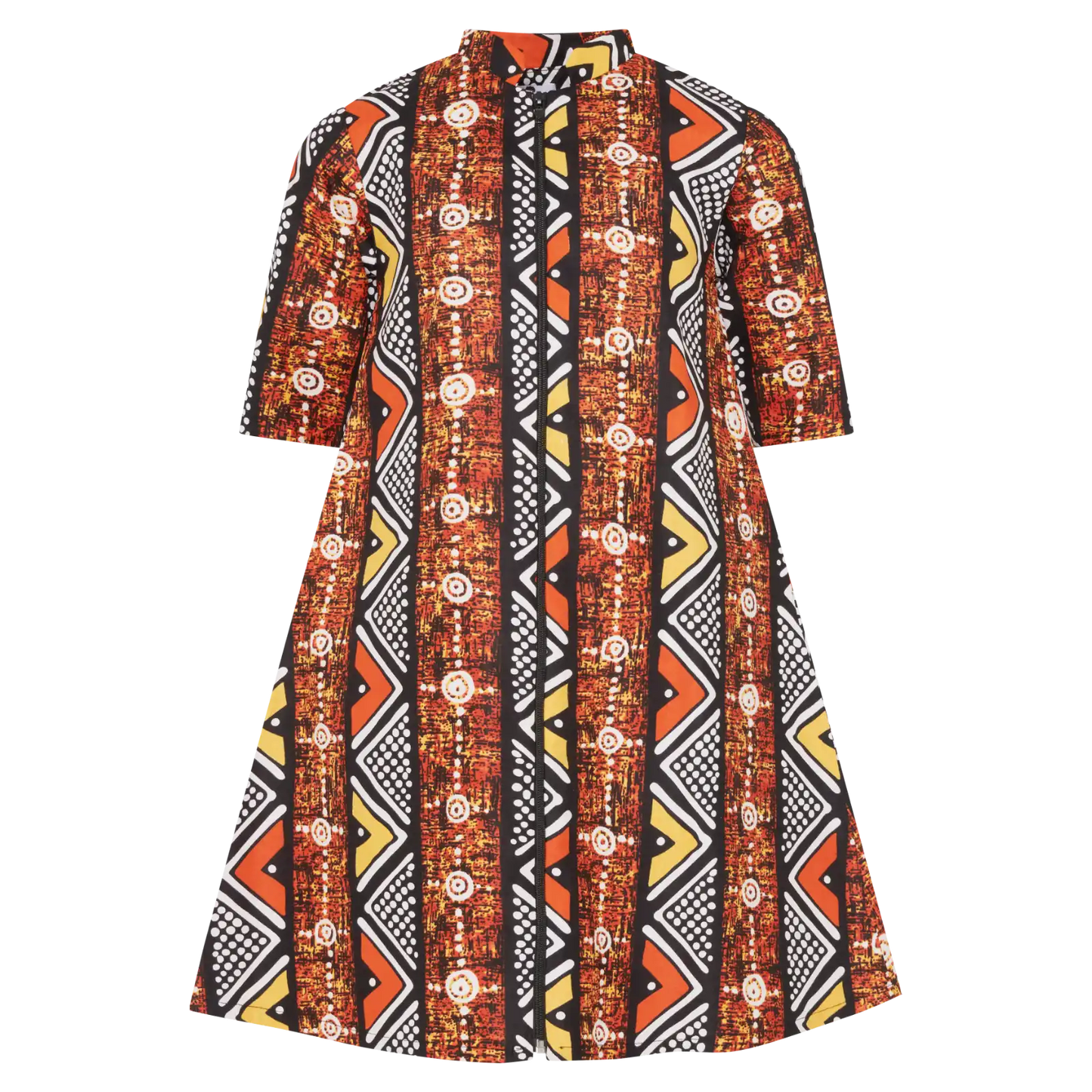 SALOME Summer Dress - orange/brown