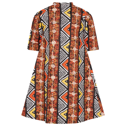 SALOME Summer Dress - orange/brown