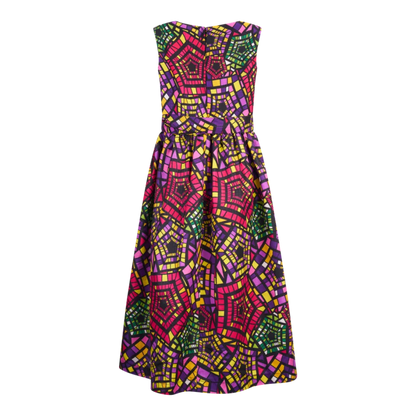 JOY Midi Dress - purple/red