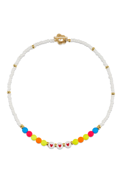 Love Necklace - white/multicolor