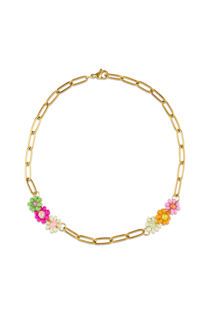 Gold-Plated Daisy Necklace